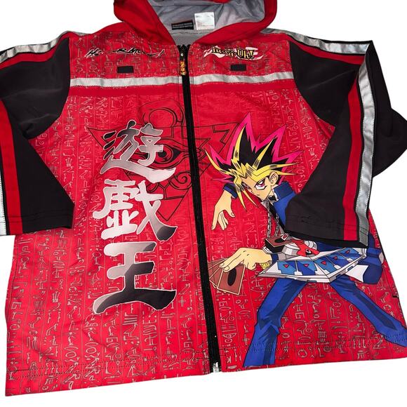 Vintage 1996 Yu-Gi-Oh shonen jump's boys full zip jacket size 8/10 - Picture 4 of 7